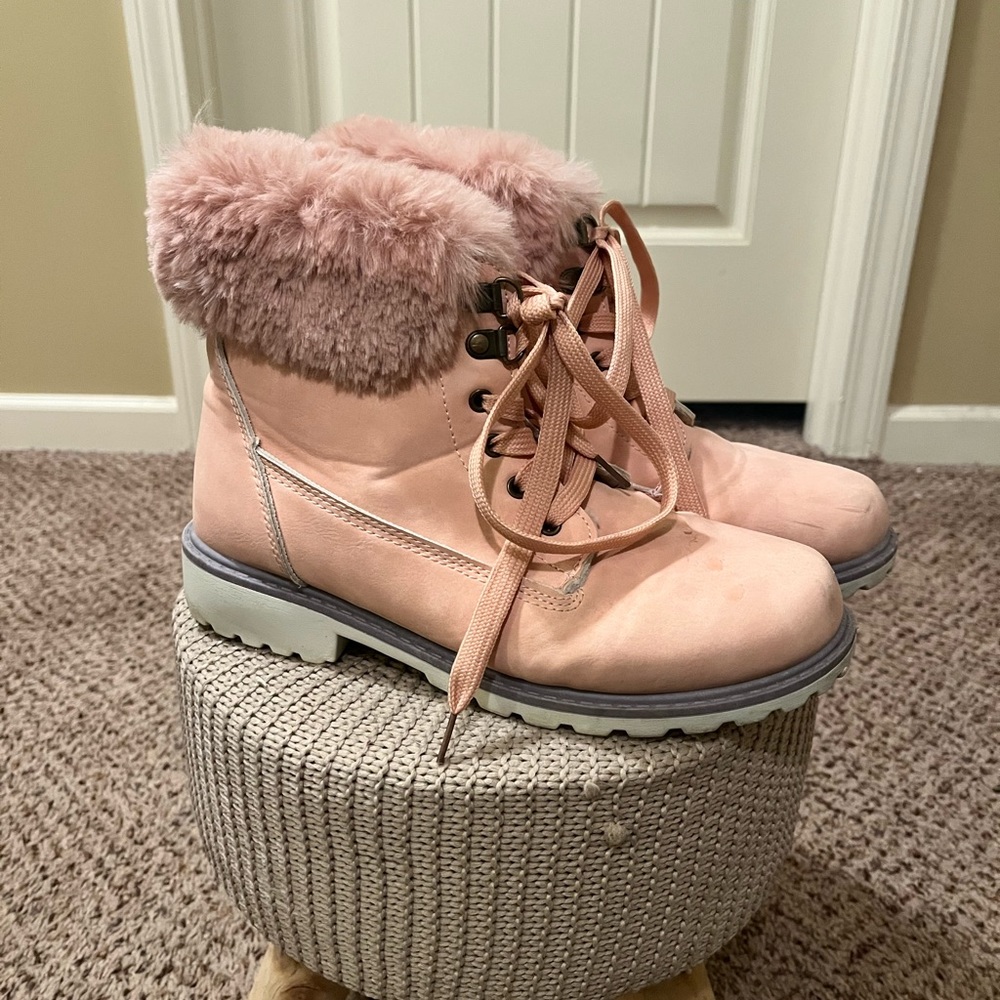 Fluffy boots